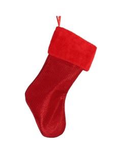 Носок для подарков 49 см темно красный Due esse christmas