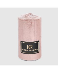 Свеча столбик Винтаж нежно розовая 5х10 см Kukina raffinata