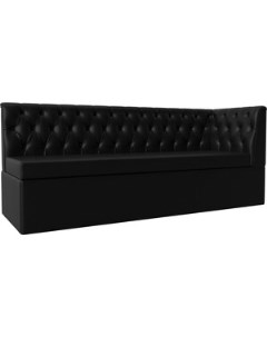 Кухонный диван Маркиз с углом экокожа черный правый угол 112848 Лига диванов