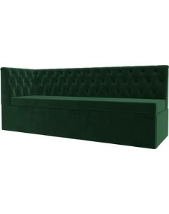 Кухонный диван Маркиз с углом велюр зеленый левый угол 112826L Лига диванов