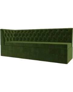 Кухонный диван Маркиз с углом микровельвет зеленый левый угол 112834L Лига диванов