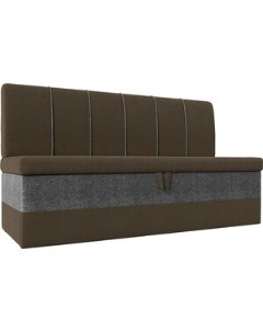 Кухонный диван Энигма рогожка коричневый серый 112908 Лига диванов