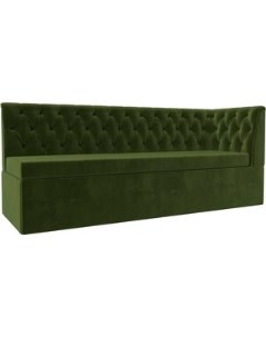 Кухонный диван Маркиз с углом микровельвет зеленый правый угол 112834 Лига диванов