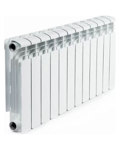 Радиатор алюминиевый Alum 350 12 секций боковое подключение RAL35012 Rifar