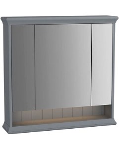 Зеркальный шкаф Valarte 80 с подсветкой серый матовый 62232 Vitra