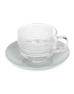 Чайный набор Брашмания Гранит 12 предметов стекло Luminarc