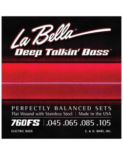 Струны 760FS для 4 струнной бас гитары 45 105 La bella