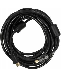 Кабель соединительный аудио видео HDMI 5M MG HDMI m HDMI m 5м ферриткольца контакты позолото черный  Ningbo