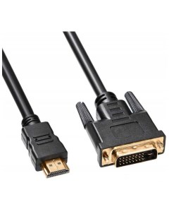Кабель HDMI m DVI D m GOLD ферритовый фильтр 1 8м черный hdmi 19m dvi d 1 8m Buro