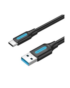 Кабель USB 3 0 A Male to C Male Cable 1M Black PVC Type COZBF Vention