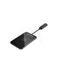 Кабель Wireless Charger 15W Ultra thin Mirrored Surface Type 0 05M Black FGBBAG Vention