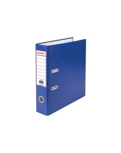 Папка регистратор с покрытием из ПВХ 70 мм синяя удвоенный срок службы 220893 Brauberg