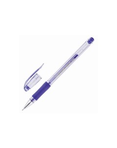 Ручка гелевая с грипом Hi Jell Needle Grip СИНЯЯ узел 0 7 мм линия письма 0 5 мм HJR 500RNB 24 шт Crown
