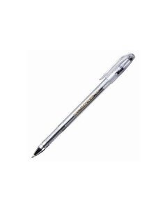 Ручка гелевая Hi Jell ЧЕРНАЯ корпус прозрачный узел 0 5 мм линия письма 0 35 мм HJR 500B 24 шт Crown