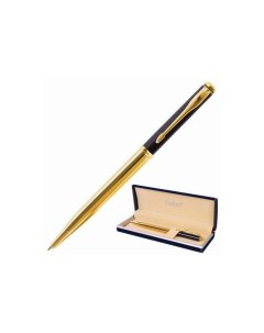 Ручка подарочная шариковая ARROW GOLD корпус черный золотистый детали золотистые узел 0 7 мм синяя 1 Галант