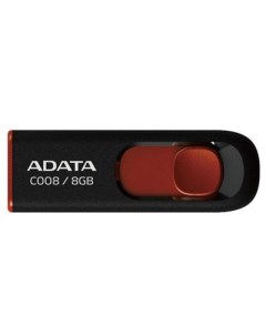 Флешка 8Gb C008 AC008 8G RKD USB2 0 Black Red Adata
