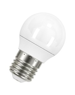 Лампа светодиодная LED STAR CLASSIC P 40 5 5W 827 5 5Вт шар 2700К тепл бел E27 470лм 220 240В матов  Ledvance osram