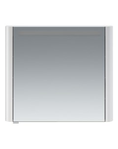 Зеркало зеркальный шкаф правый 80 см Sensation M30MCR0801WG с подсветкой цвет белый глянец шт Am.pm.