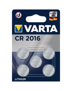 Батарейка CR 2016 блистер 5шт Varta
