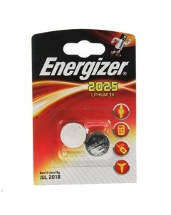 Батарейка CR2025 блистер 2шт Energizer