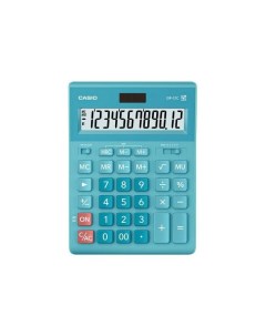 Калькулятор настольный GR 12С LB 210х155мм 12 разрядов двойное питание ГОЛУБОЙ Casio