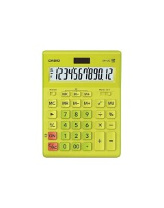 Калькулятор настольный GR 12С GN 210х155мм 12 разрядов двойное питание САЛАТОВЫЙ Casio