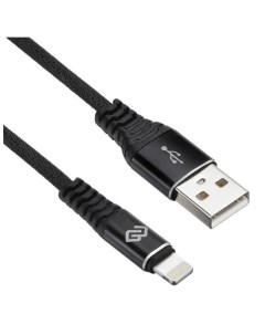 Кабель USB A m Lightning m 3м черный Digma