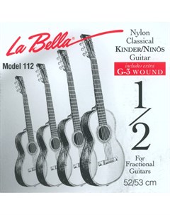 Струны FG112 нейлон для классической гитары 1 2 La bella