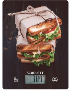 Весы кухонные электронные SC KS57P56 рисунок сэндвичи Scarlett