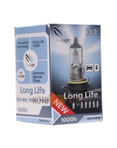 Лампа H4 12V 60 55W LongLife MLH4LL Clearlight