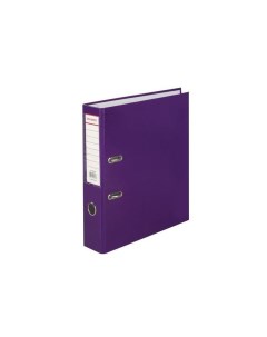 Папка регистратор ламинированная 80 мм фиолетовая 222073 Brauberg