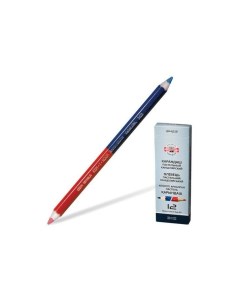 Карандаш двухцветный утолщённый 1 шт красно синий грифель 3 8 мм картонная упаковка 34230EG006KS 12  Koh-i-noor