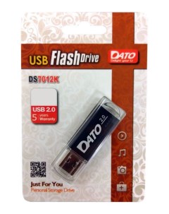 Флешка 16Gb DS7012 DS7012K 16G USB2 0 черный Dato