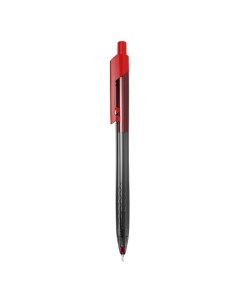 Ручка шариковая Arrow EQ01340 красная корпус прозрачный красный 12 шт в уп ке Deli