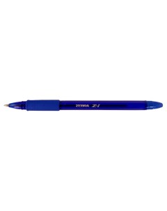 Ручка шариковая Z 1 Colour C BA26 ZA BK корпус синий 12 шт в уп ке Зебра