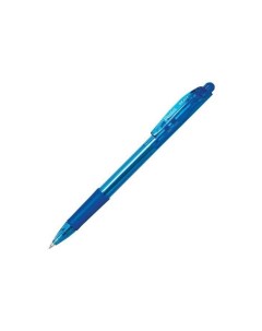 Ручка шариковая масляная автоматическая с грипом Япония Fine Line СИНЯЯ линия письма 0 27 мм BK417 C Pentel