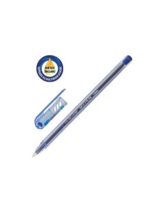 Ручка шариковая масляная My Pen СИНЯЯ корпус тонированный синий узел 1 мм линия письма 0 5 мм 2210 5 Pensan
