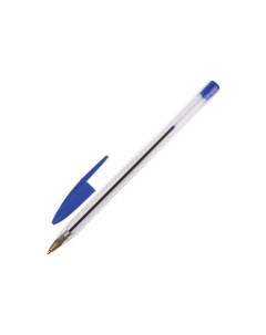 Ручка шариковая СИНЯЯ корпус прозрачный узел 1 мм линия письма 0 5 мм BP233 100 шт Staff