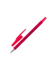 Ручка шариковая КРАСНАЯ корпус прорезиненный красный узел 0 7 мм линия письма 0 35 мм BP192 50 шт Staff