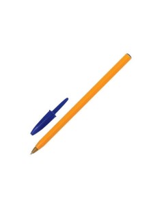 Ручка шариковая Orange СИНЯЯ корпус оранжевый узел 0 8 мм линия письма 0 3 мм 8099221 40 шт Bic