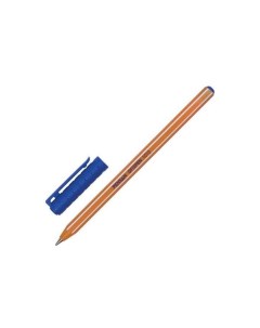 Ручка шариковая масляная Officepen 1010 СИНЯЯ корпус оранжевый 1мм линия 0 8мм 1010 60 60 шт Pensan