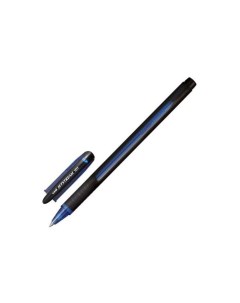 Ручка шариковая масляная с грипом Япония JetStream СИНЯЯ корпус синий узел 0 7 мм линия письма 0 35  Uni
