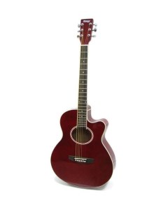 Гитара акустическая LF 401C R с вырезом красная Homage