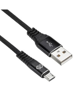 Кабель USB A m micro USB B m 2м черный Digma