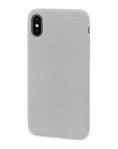 Чехол накладка Liquid Pebble для Apple iPhone X XS серый Dyp