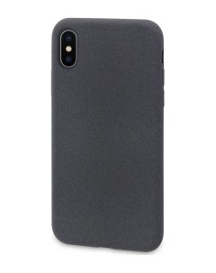 Чехол накладка Liquid Pebble для Apple iPhone X XS тёмно серый Dyp