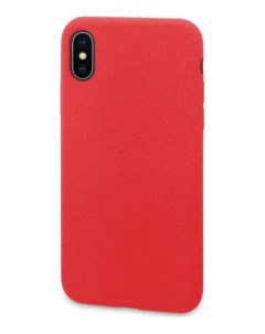 Чехол накладка Liquid Pebble для Apple iPhone X XS красный Dyp