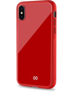 Чехол накладка Diamond для Apple iPhone XS Max красный Celly
