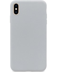 Чехол накладка Liquid Pebble для Apple iPhone XS Max серый Dyp