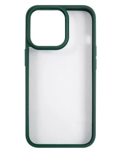 Чехол накладка прозрачная US BH770 для iPhone 13 Pro силиконовым край темно зеленый IP13PPJX02 Usams